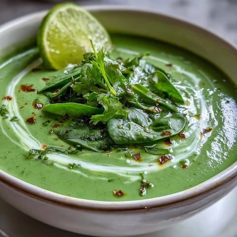 Spinach Coriander Lemongrass Soup