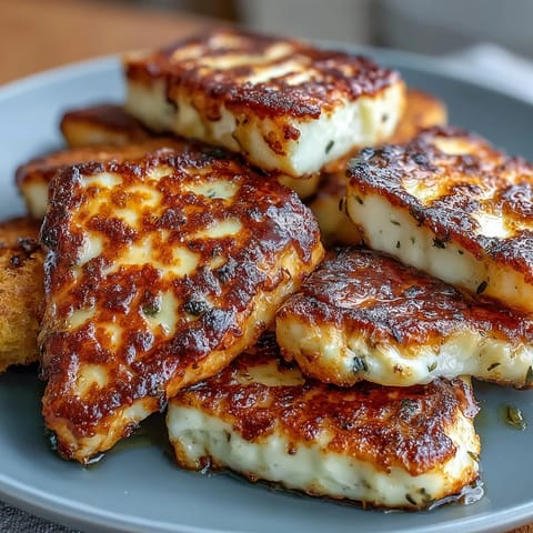 Golden-fried halloumi tops vibrant blood oranges in this Halloumi Blood Orange Fattoush salad.
