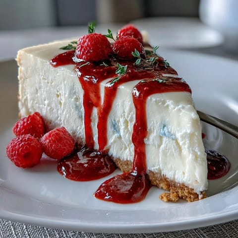 White Chocolate Raspberry Cheesecake