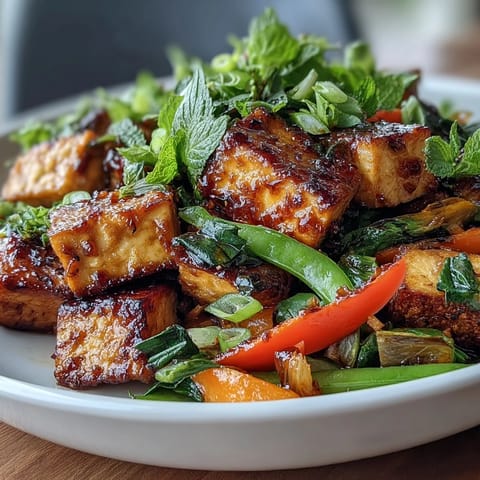 Vegan Thai Basil Tofu