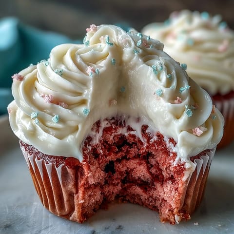 Galentines Pink Velvet Cupcakes