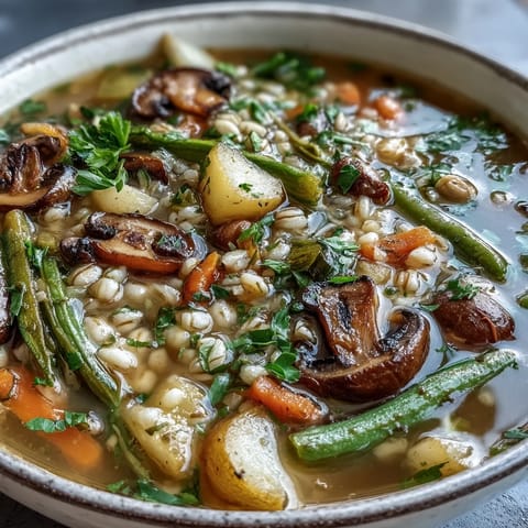 Rustic Vegetable Barley Soup