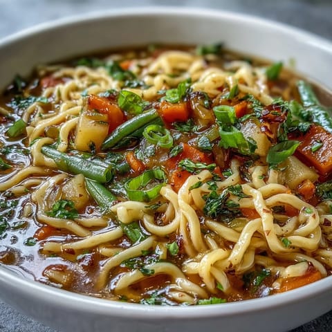 Simple Vegetable Noodle Soup