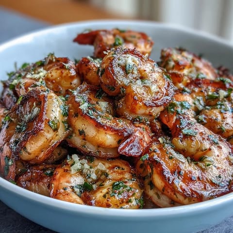 Vibrant lemon garlic shrimp bowls with juicy shrimp, fresh veggies, and fluffy brown rice for a healthy dinner.