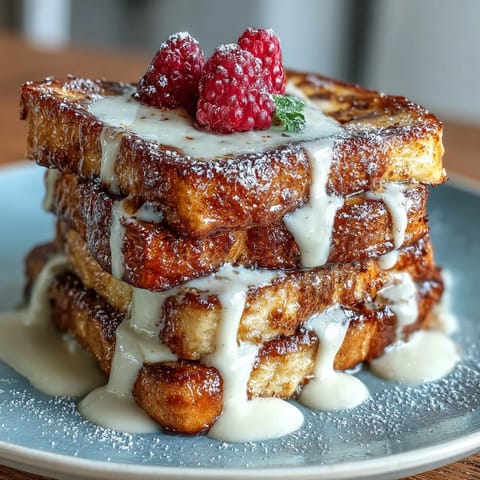 Lemon Blueberry Sourdough French Toast Bake with golden, custard-soaked bread and juicy berries, perfect for a bright and comforting weekend brunch.  