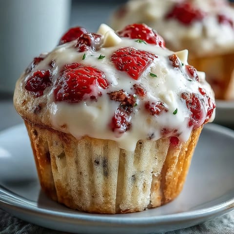 Strawberry White Chocolate Muffins #208