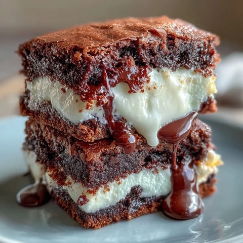 Cream Cheese Stuffed Brownie Mix Cookies: Fudgy brownie cookies with a creamy cheesecake filling, baked to perfection.  