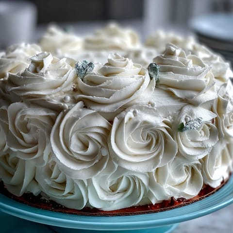 First Communion Cake with White Roses and Cross Topper, featuring vanilla sponge and buttercream, elegantly decorated for a sacred celebration.
