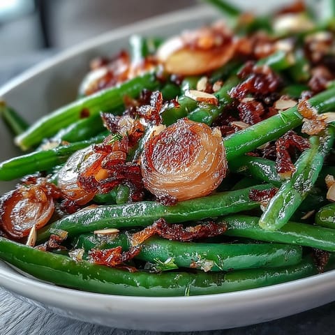 Roasted Garlic Green Beans