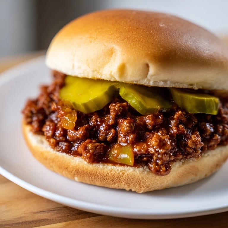 Hearty sloppy joes, bursting with flavor, ready to be enjoyed as a quick weeknight dinner.