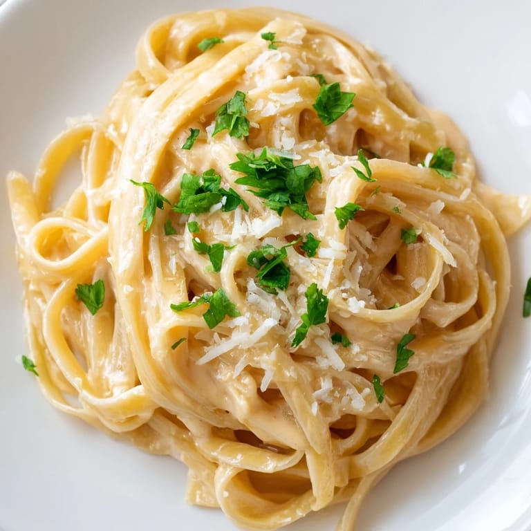 Al dente strands of sriracha honey pasta coated in creamy, sweet-and-spicy sauce, ready for a quick weeknight dinner.
