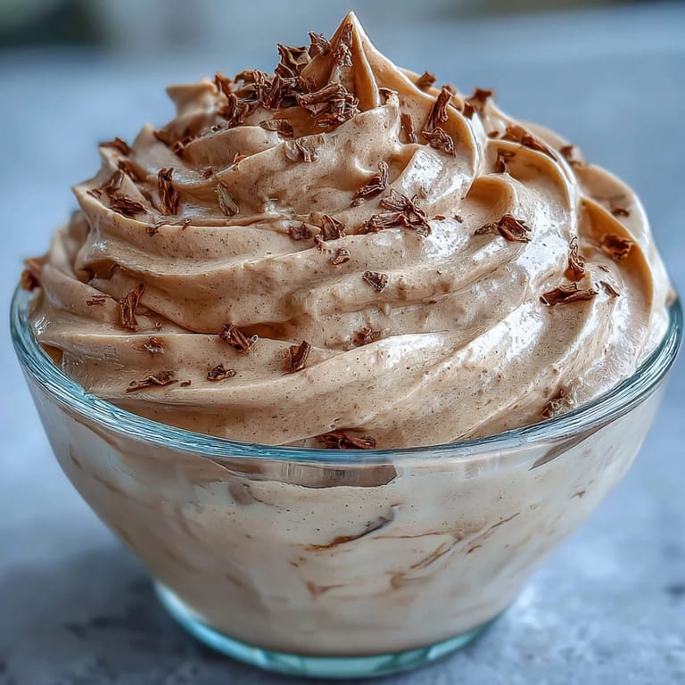 Hojicha Mousse with cocoa nibs and berries, a gluten-free sweet treat ready to serve and enjoy.