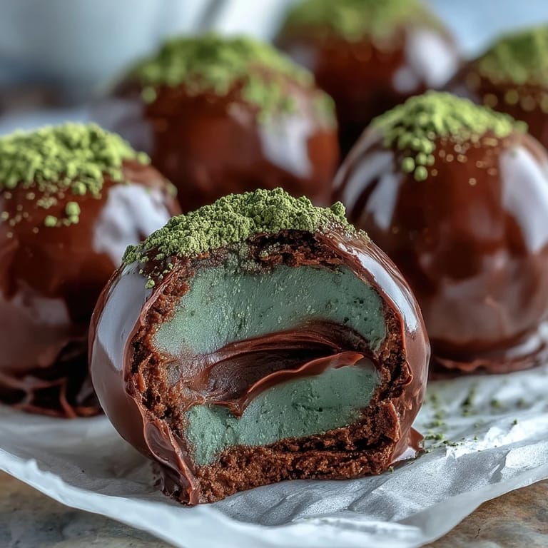 These bite-sized Hojicha Truffles feature creamy ganache centers, perfect for serving with green tea or as an elegant dessert.