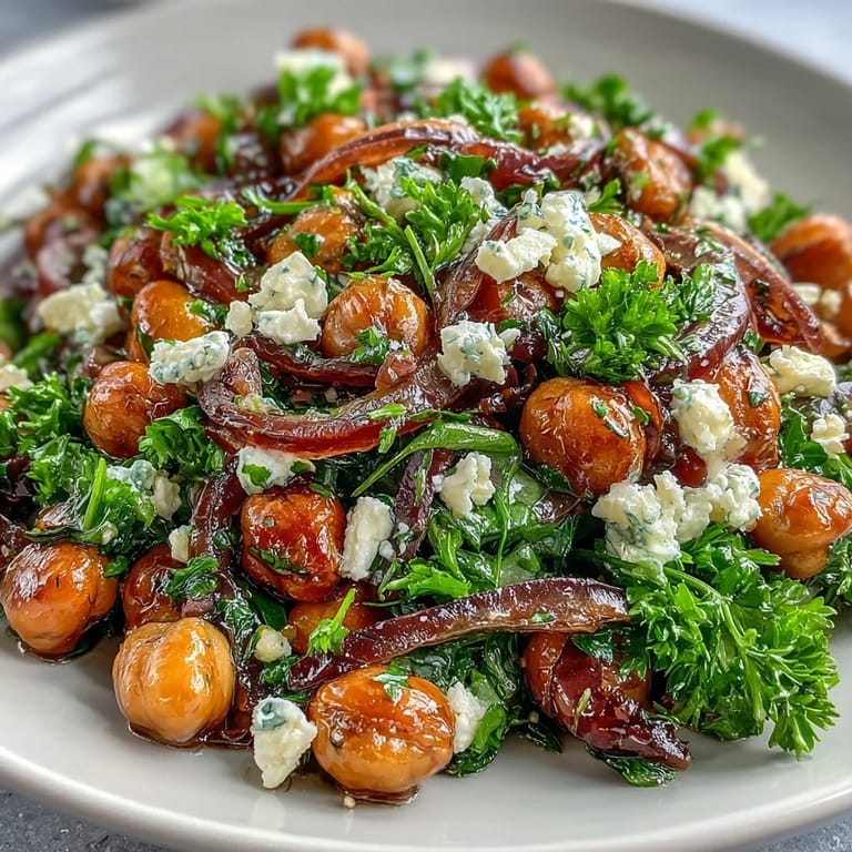 Bright Mediterranean Divorce Salad featuring marinated beans, tangy feta, and crunchy onions, ready to enjoy cold.
