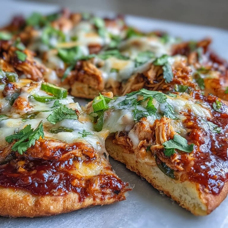 Fresh cilantro and a lime wedge garnish these Garlic Naan Chicken Enchilada Pizzas, served hot for a fusion dinner.
