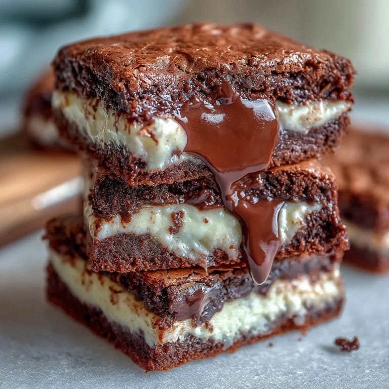 Rich chocolate brownie cookies filled with tangy cream cheese, baked until soft and gooey centers melt in your mouth.